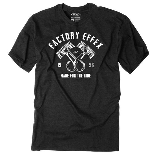 Factory Effex FX Pistons T-Shirt in Black, Extra Large - Durable Graphic Tee for Motorcycle Enthusiasts