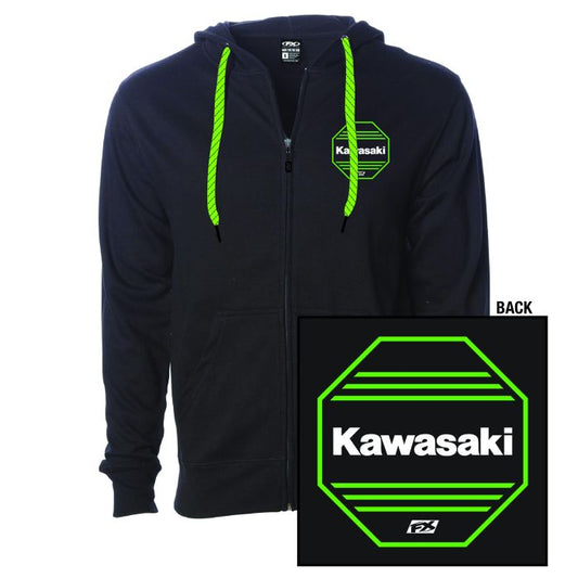 FACTORY EFFEX KAWAKASKI OCTAGON ZIP-UP / BLACK M