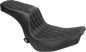 DRAG SPECIALTIES SEATS Predator 2-Up Seat - Vinyl - Double Diamond - Black Stitching - FLSB/FXLRS '18-'24 4688B