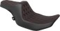 DRAG SPECIALTIES SEATS Predator III Seat - Double Diamond - Red Stitched - FLT/FLH '23-'24 4686D