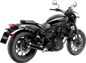 LEOVINCE Classic Racer Slip-On Muffler - Black - Eliminator 500 15010BU