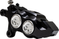 PERFORMANCE MACHINE (PM) Caliper - 137 X 4B - Left - Black Anodized with Clear Bore Caps 0053-2957-MC