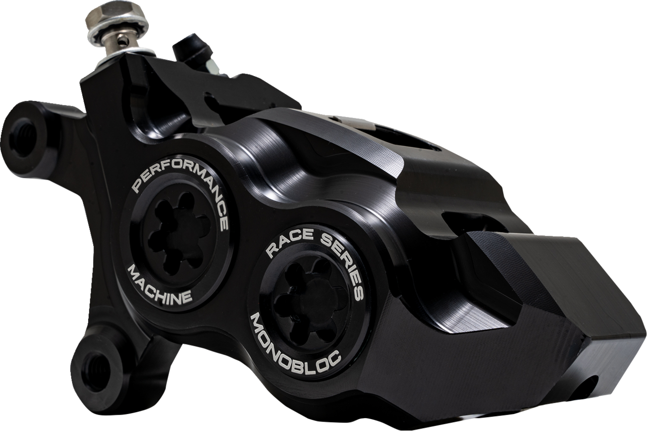 PERFORMANCE MACHINE (PM) Caliper - 137 X 4B - Left - Black Anodized with Black Bore Caps 0053-2957-MB