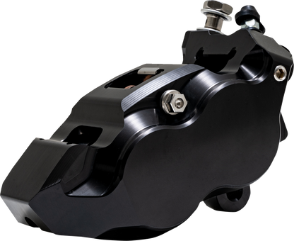 PERFORMANCE MACHINE (PM) Caliper - 137 X 4B - Left - Black Anodized with Clear Bore Caps 0053-2957-MC
