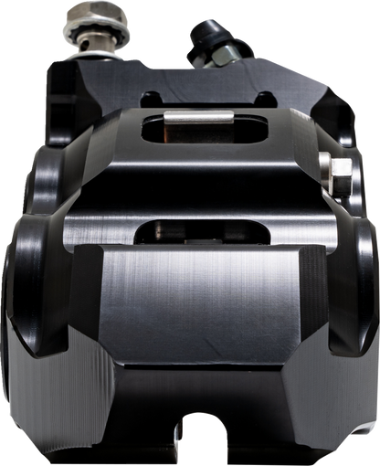 PERFORMANCE MACHINE (PM) Caliper - 137 X 4B - Left - Black Anodized with Clear Bore Caps 0053-2957-MC