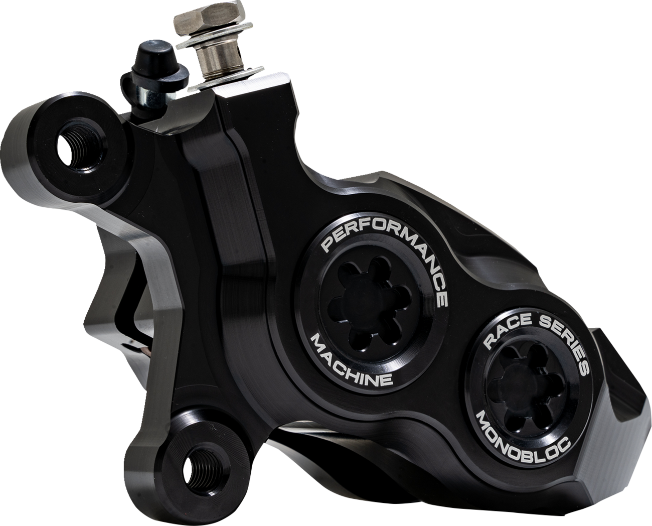 PERFORMANCE MACHINE (PM) Caliper - 137 X 4B - Left - Black Anodized with Black Bore Caps 0053-2957-MB