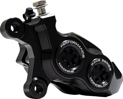 PERFORMANCE MACHINE (PM) Caliper - 137 X 4B - Left - Black Anodized with Black Bore Caps 0053-2957-MB