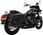 VANCE & HINES Twin Slash Slip-On Mufflers - PCX™ - Black 46379