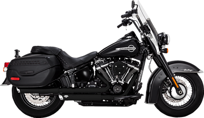 VANCE & HINES Twin Slash Slip-On Mufflers - PCX™ - Black 46379