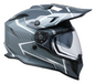 Z1R Range 2.0 Voyager Helmet Gray/White Large – Versatile Dual-Sport Motorcycle Helmet with Sun Visor and Communication Pocket