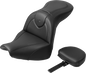 SADDLEMEN RoadSofa™ Seat - with Backrest - Black Stitch - FXBR/S '18-'20 818-31-187BR
