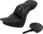 SADDLEMEN Roadsofa™ Seat - with Backrest - Carbon Fiber - FXBR/S '18-'20 818-31-185BR