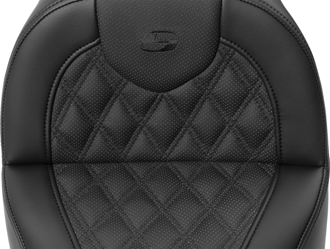 SADDLEMEN Roadsofa™ Seat - with Backrest - Lattice Stitch - FXBR/S '18-'20 818-31-182BR