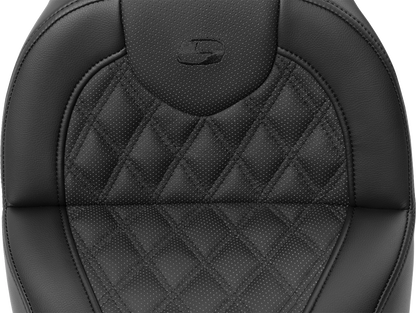 SADDLEMEN Roadsofa™ Seat - with Backrest - Lattice Stitch - FXBR/S '18-'20 818-31-182BR