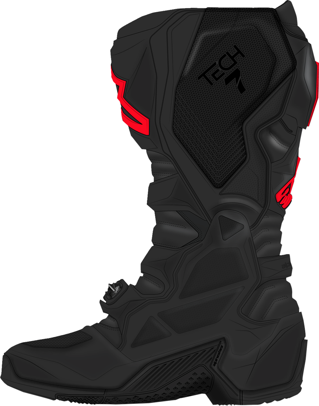 ALPINESTARS Tech 7 Boots - Fluorescent Red/Black - US 14 / EU 49.5 2012025-1030-14