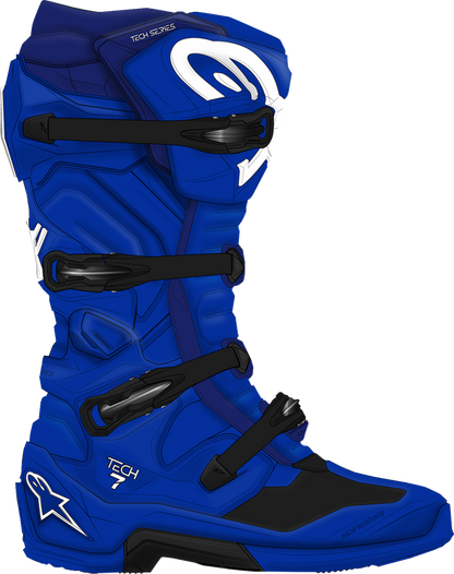 ALPINESTARS Tech 7 Boots - Blue - US 10 / EU 44.5 2012025-70-10