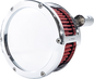 FEULING PARTS BA Air Cleaner Kit - Chrome with Red Filter - '08-'17 Dyna/Softail/Touring 5457