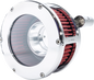 FEULING PARTS BA Air Cleaner Kit - Chrome/Clear with Red Filter - Twin Cam 5448