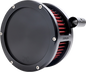 FEULING PARTS BA Air Cleaner Kit - Black with Red Filter - '93-'99 Evolution Big Twin 5463