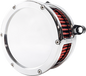 FEULING PARTS BA Air Cleaner Kit - Chrome with Red Filter - M8 5477