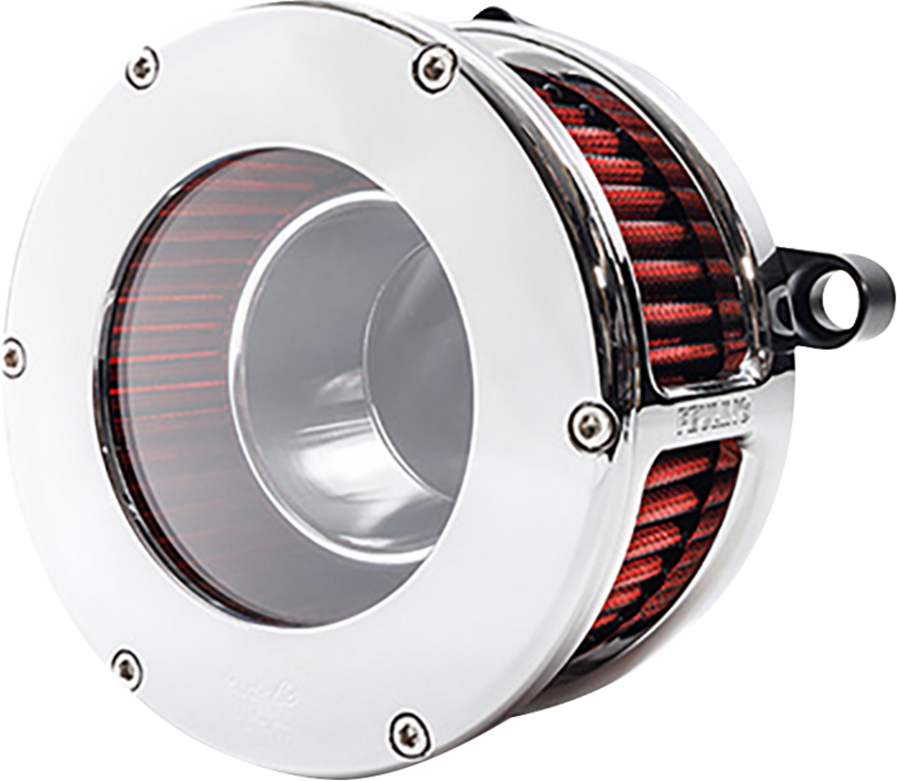 FEULING PARTS BA Air Cleaner Kit - Chrome/Clear with Red Filter - M8 5478