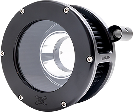 FEULING PARTS BA Air Cleaner Kit - Black/Clear with Black Filter - Twin Cam 5544