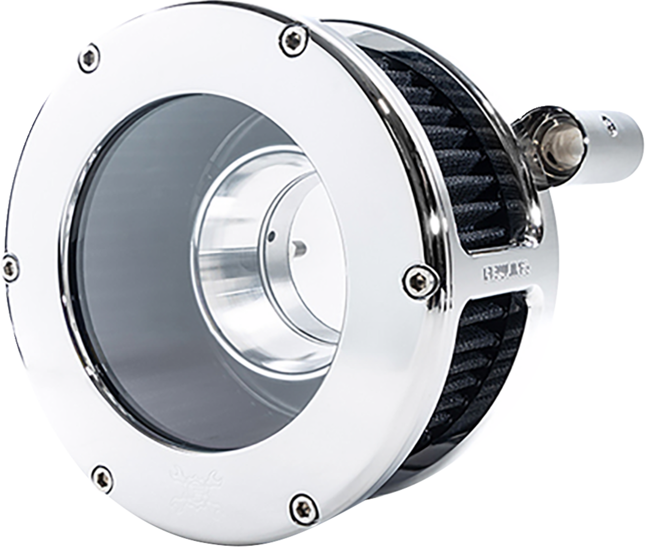 FEULING PARTS BA Air Cleaner Kit - Chrome/Clear with Black Filter - Twin Cam 5548