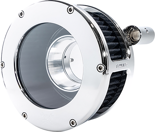 FEULING PARTS BA Air Cleaner Kit - Chrome/Clear with Black Filter - Twin Cam 5548