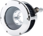 FEULING PARTS BA Air Cleaner Kit - Chrome/Clear with Black Filter - '93-'99 Evolution Big Twin 5568