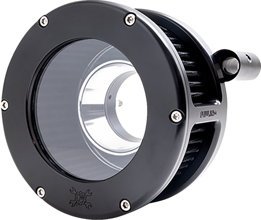 FEULING PARTS BA Air Cleaner Kit - Black/Clear with Black Filter - '93-'99 Evolution Big Twin 5564