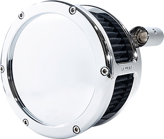 FEULING PARTS BA Air Cleaner Kit - Chrome with Black Filter - '08-'17 Dyna/Softail/Touring 5557