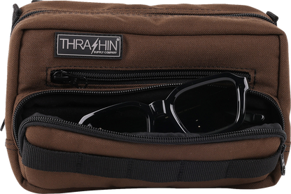 THRASHIN SUPPLY CO. Handlebar Bag Plus - Brown THB-0009