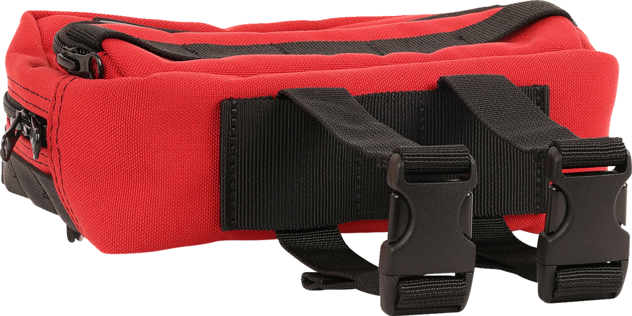 THRASHIN SUPPLY CO. Handlebar Bag Plus - Red THB-0017