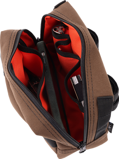 THRASHIN SUPPLY CO. Handlebar Bag - Brown THB-0006