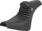 SADDLEMEN Pro Series SDC Performance Seat - w/ Backrest - Tuck-n-Roll/Carbon Fiber - Gripper - FX '18-'24 SC81830TB
