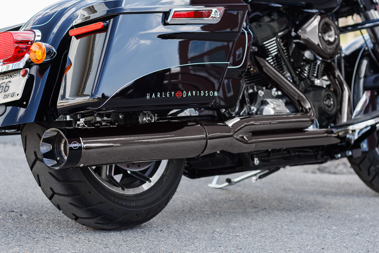 S&S CYCLE 2-into-1 Sidewinder® Exhaust System - Lava Chrome - 50-State - M8 550-1123