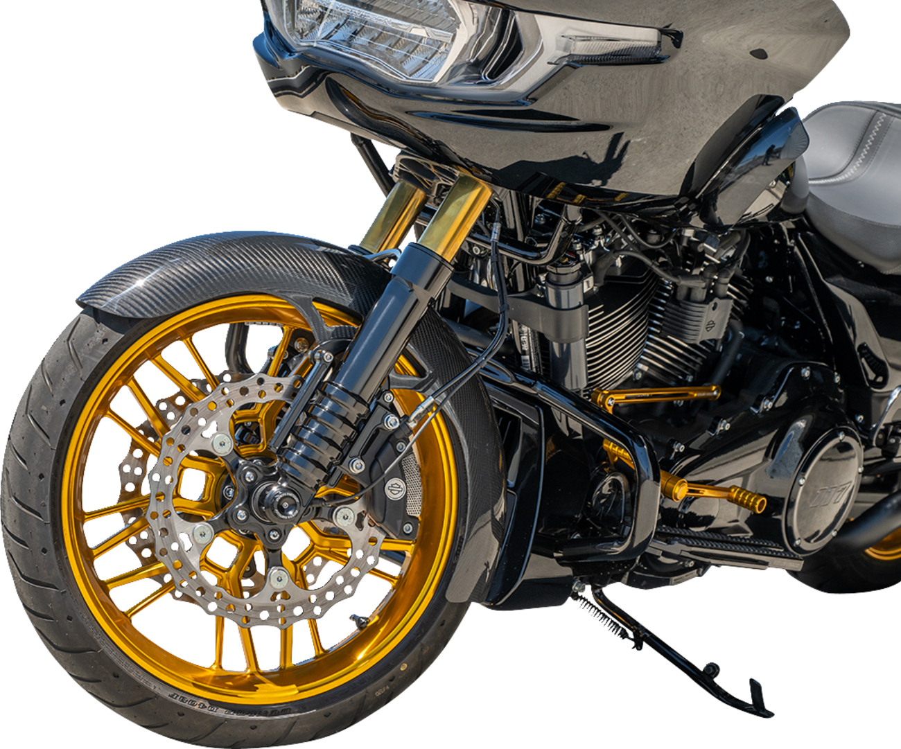 ARLEN NESS Carbon Fiber Front Fender - Wrapper - 19" - FLT '99-'13 210-027