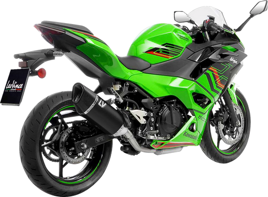 LEOVINCE LV-14 R Slip-On Muffler - Black Edition - Z/Ninja 400/500 15607BU