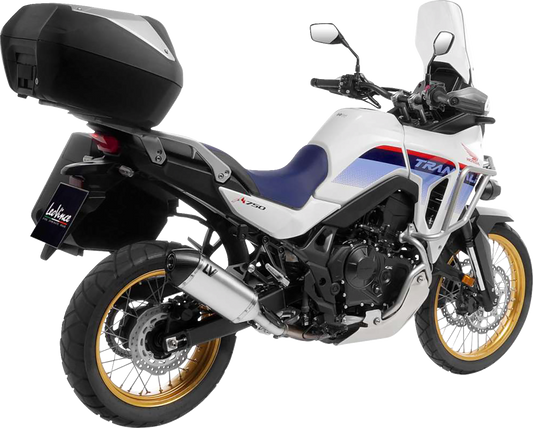 LEOVINCE LV-14 Slip-On Muffler - Stainless Steel - XL 750 Transalp 15601U