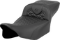 SADDLEMEN RoadSofa™ Tri Gripper Seat - Extended Reach - w/o Backrest - FLH/FLT '23-'24 823-07-21100