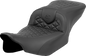 SADDLEMEN RoadSofa™ Tri Gripper Seat - Standard Reach - No Backrest - FLH/FLT '23-'24 823-07-21000