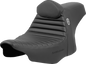 SADDLEMEN Pro Series SDC Performance Seat - Tuck-n-Roll - w/ Backrest - FLH/FLT '23-'24 SC82307TB