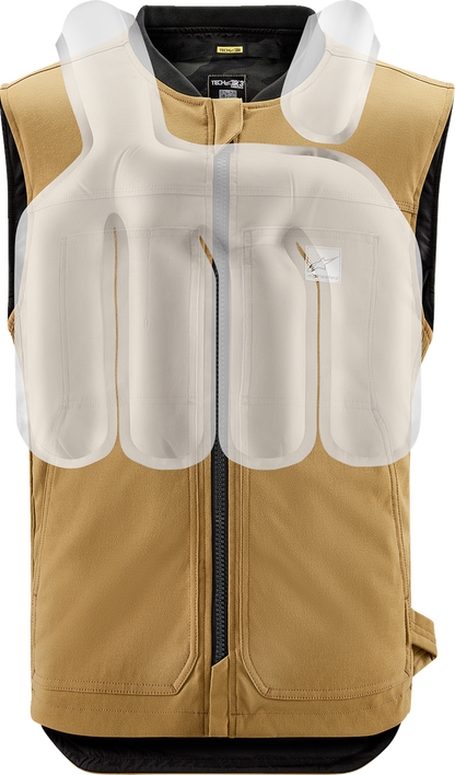 ALPINESTARS TECH-AIR Tech-Air® 3 v2 Canvas Vest - Tan - Small 6505125-86-S
