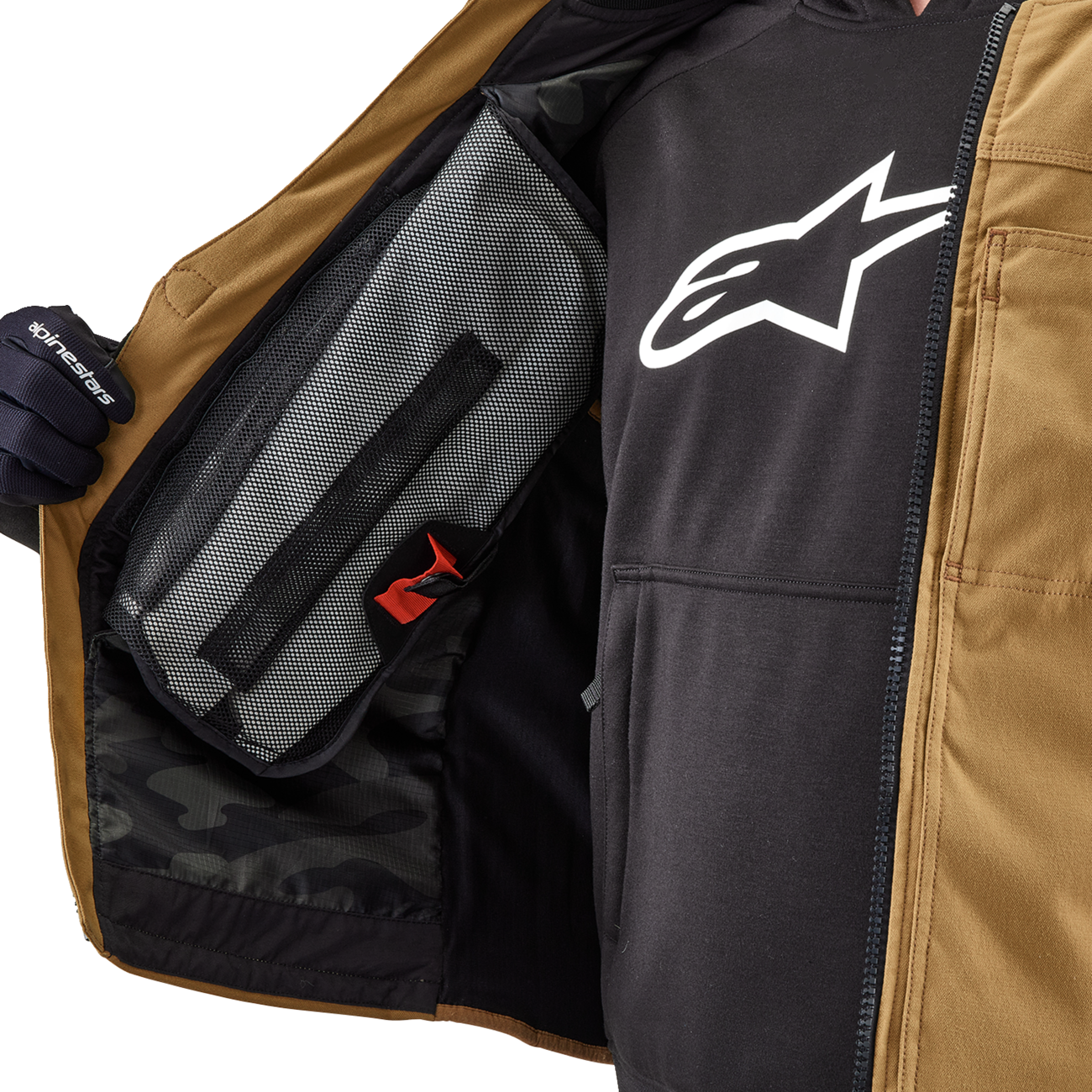 ALPINESTARS TECH-AIR Tech-Air® 3 v2 Canvas Vest - Tan - Large 6505125-86-L
