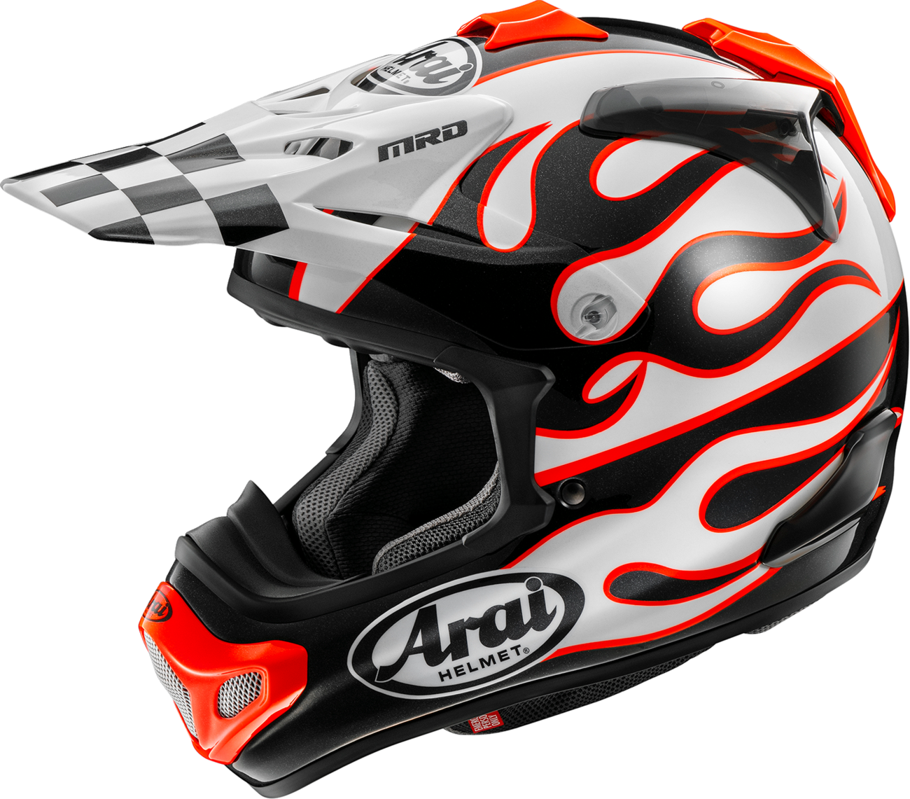 ARAI HELMETS VX-Pro4 Helmet - Flame - White - Large 0110-8956