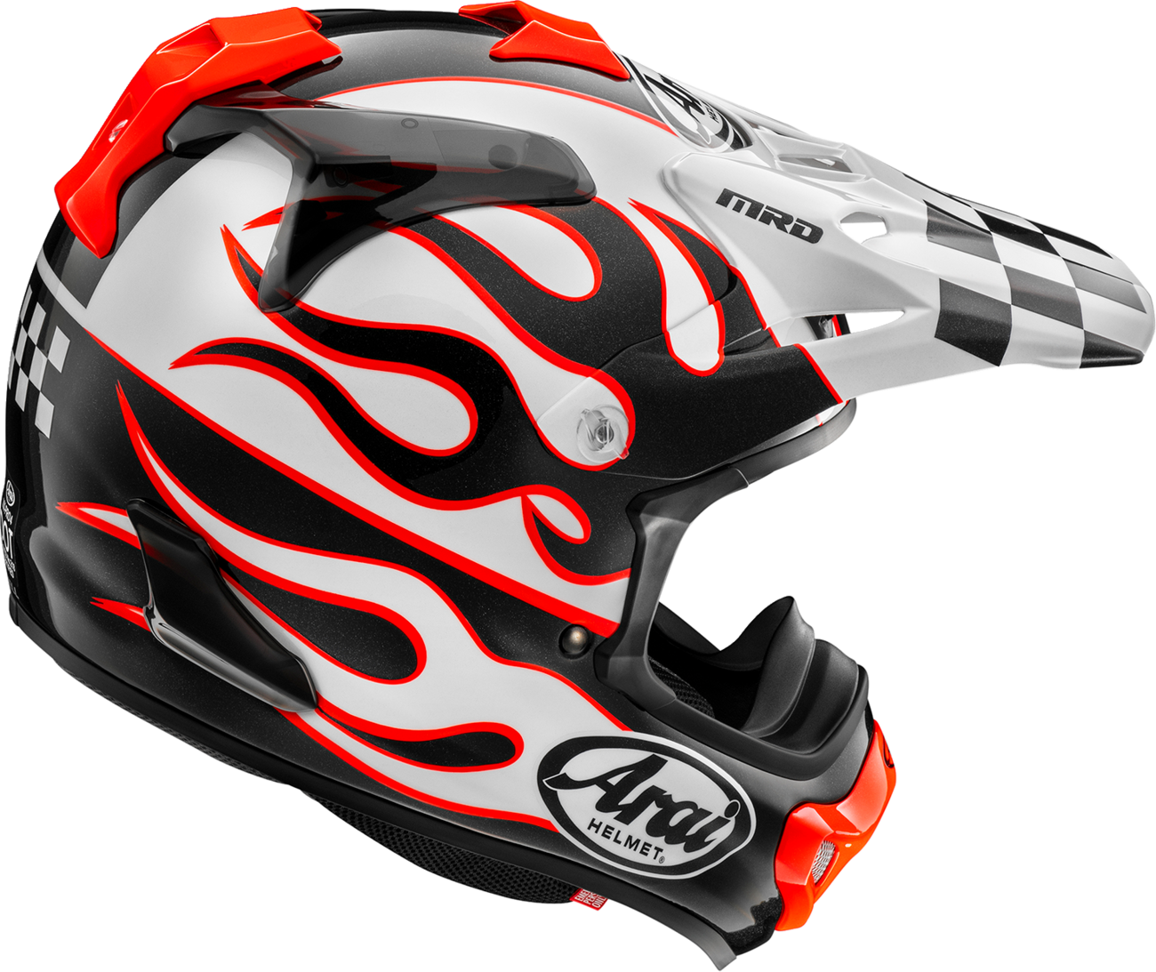 ARAI HELMETS VX-Pro4 Helmet - Flame - White - XL 0110-8958