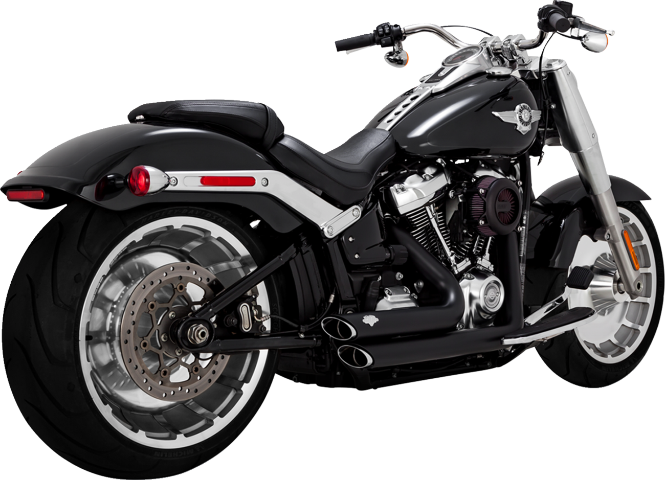 VANCE & HINES Shortshots Staggered Exhaust System - Black 47335-22