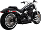 VANCE & HINES Shortshots Staggered Exhaust System - Black 47335-22