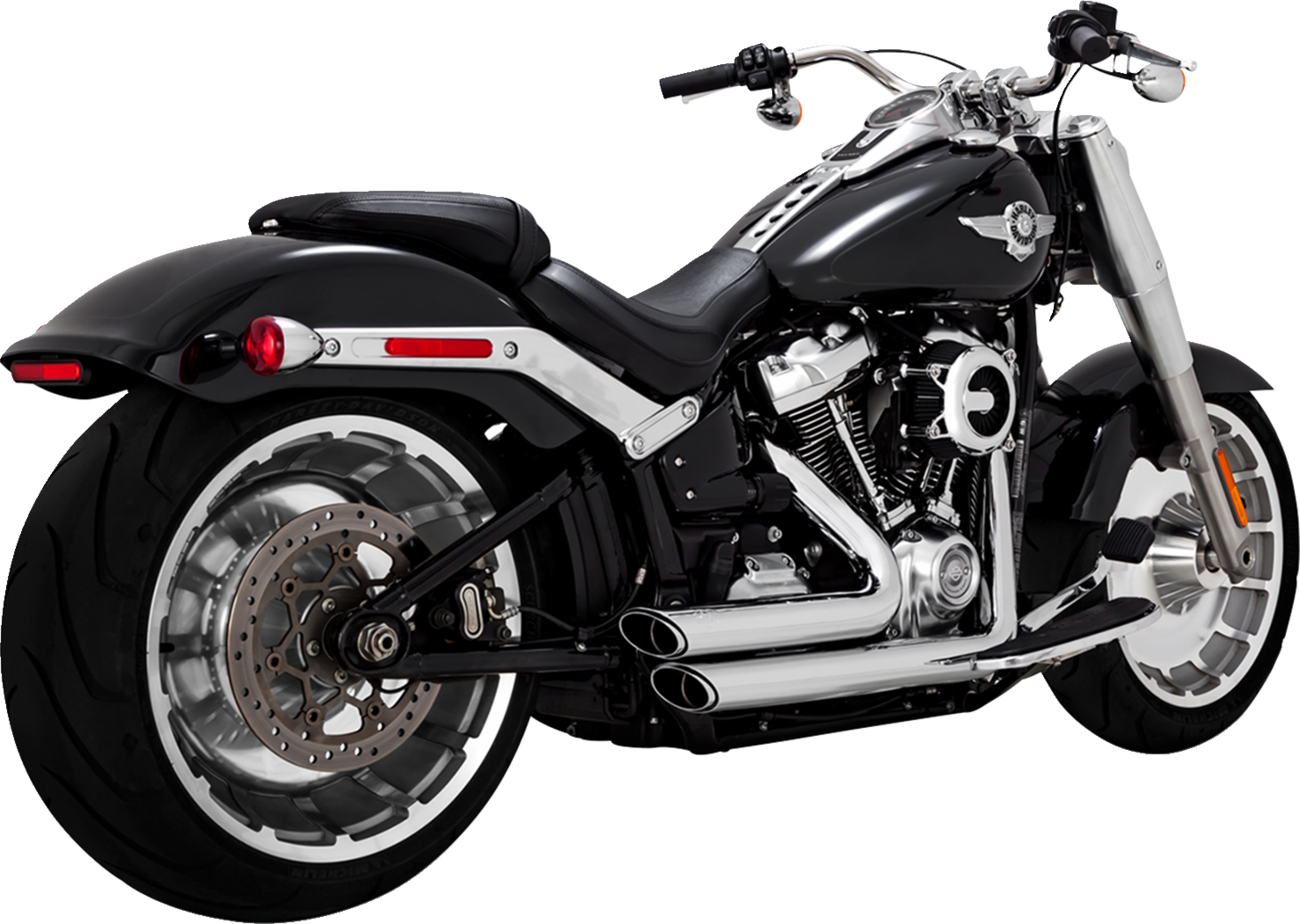 VANCE & HINES Shortshots Staggered Exhaust System - Chrome 17335-22