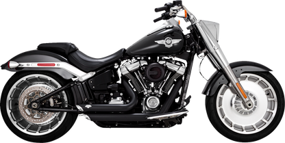 VANCE & HINES Shortshots Staggered Exhaust System - Black 47335-22